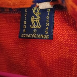 EJIDOS DICENAS Vibrant Orange Knit Sweater